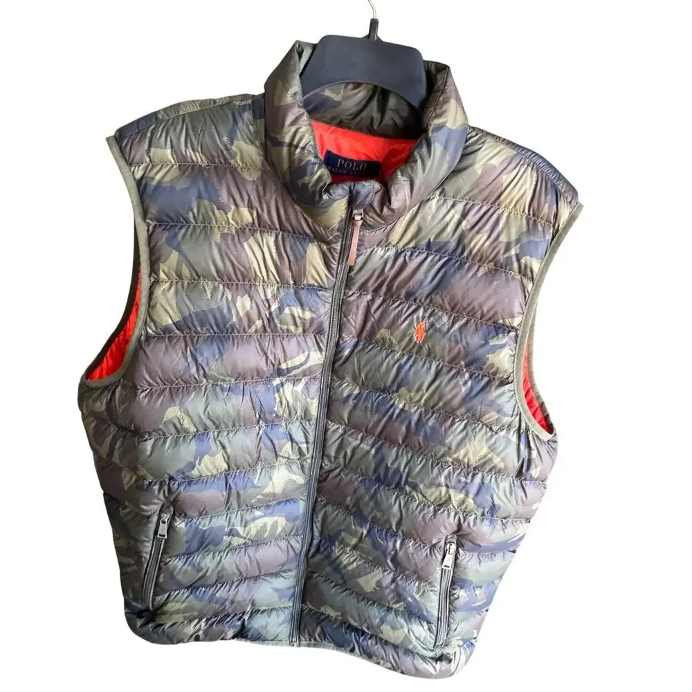 Polo Ralph Lauren Camouflage Puffer Vest NWT XXL/TTG